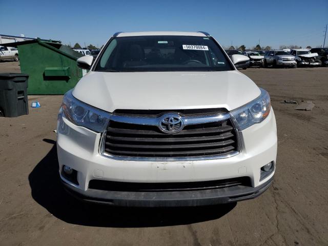 5TDJKRFH3FS215135 - 2015 TOYOTA HIGHLANDER XLE WHITE photo 5