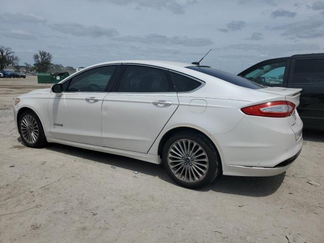 3FA6P0RU6DR289280 - 2013 FORD FUSION TITANIUM HEV WHITE photo 2