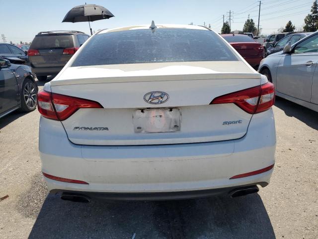 5NPE34AF2FH075317 - 2015 HYUNDAI SONATA SPORT WHITE photo 6