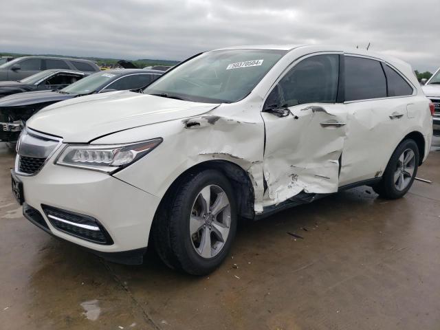 5FRYD3H28FB007527 - 2015 ACURA MDX WHITE photo 1