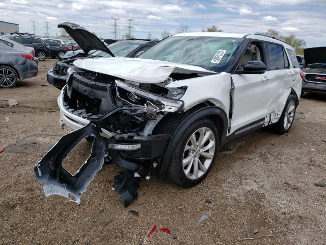 1FM5K8HC2NGB63790 - 2022 FORD EXPLORER PLATINUM WHITE photo 1