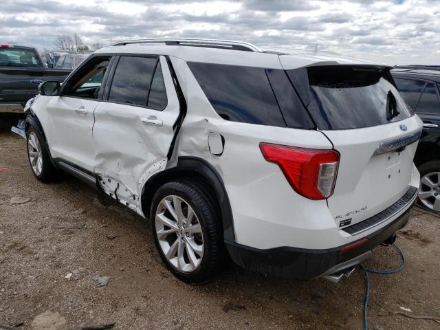 1FM5K8HC2NGB63790 - 2022 FORD EXPLORER PLATINUM WHITE photo 2