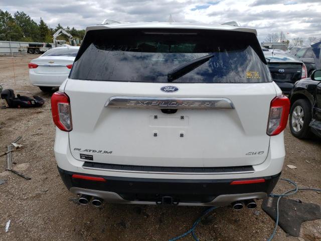 1FM5K8HC2NGB63790 - 2022 FORD EXPLORER PLATINUM WHITE photo 6