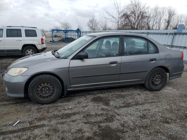 2HGES16355H010924 - 2005 HONDA CIVIC DX VP Մոխրագույն լուսանկար 1
