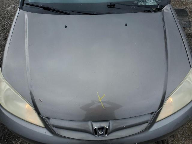 2HGES16355H010924 - 2005 HONDA CIVIC DX VP Մոխրագույն լուսանկար 11