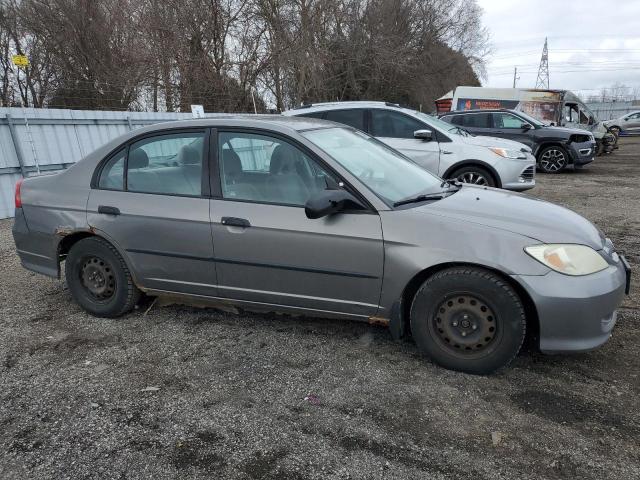 2HGES16355H010924 - 2005 HONDA CIVIC DX VP Մոխրագույն լուսանկար 4
