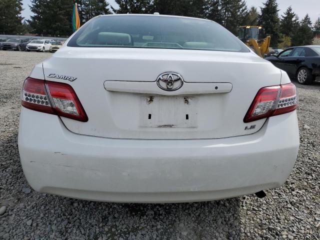 4T1BF3EK2AU548333 - 2010 TOYOTA CAMRY BASE WHITE photo 6