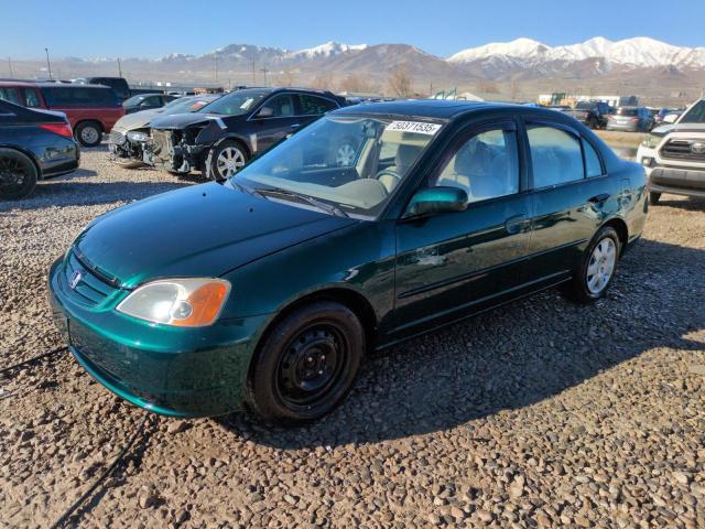 2HGES26761H602898 - 2001 HONDA CIVIC EX მწვანე ფოტო 1