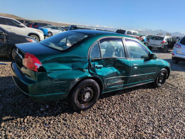 2HGES26761H602898 - 2001 HONDA CIVIC EX მწვანე ფოტო 3