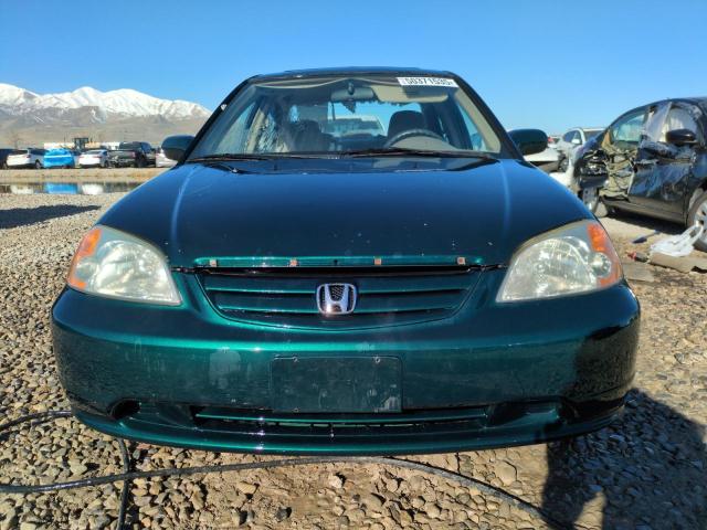 2HGES26761H602898 - 2001 HONDA CIVIC EX მწვანე ფოტო 5