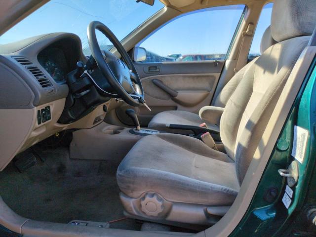 2HGES26761H602898 - 2001 HONDA CIVIC EX მწვანე ფოტო 7
