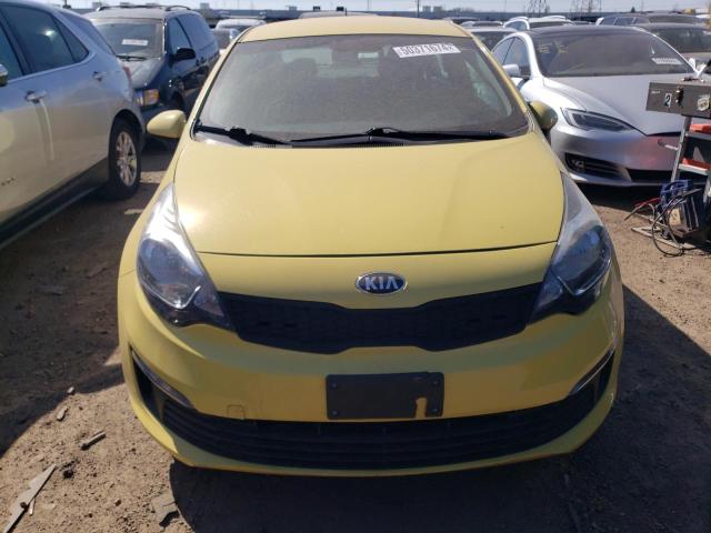 KNADM4A30G6604240 - 2016 KIA RIO LX YELLOW photo 5