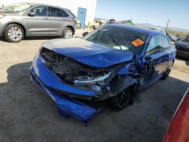 2HGFE2F59NH598054 - 2022 HONDA CIVIC SPORT BLUE photo 1