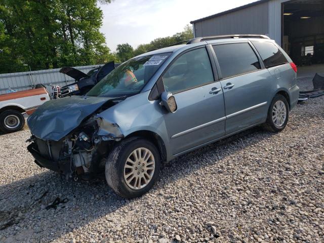 5TDZK22C68S192277 - 2008 TOYOTA SIENNA XLE BLUE photo 1