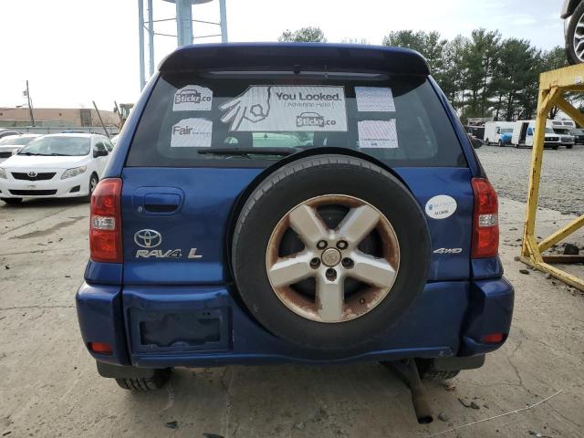 JTEHD20V640029454 - 2004 TOYOTA RAV4 BLUE photo 6