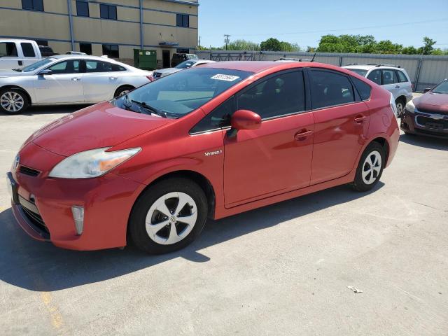 JTDKN3DU9D1615865 - 2013 TOYOTA PRIUS RED photo 1