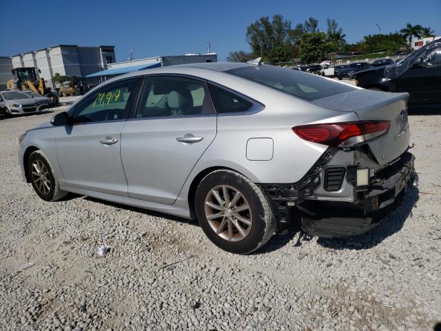 5NPE24AF3KH766305 - 2019 HYUNDAI SONATA SE SILVER photo 2