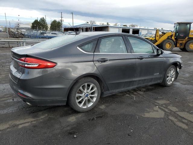 3FA6P0LU6HR223519 - 2017 FORD FUSION SE HYBRID GRAY photo 3