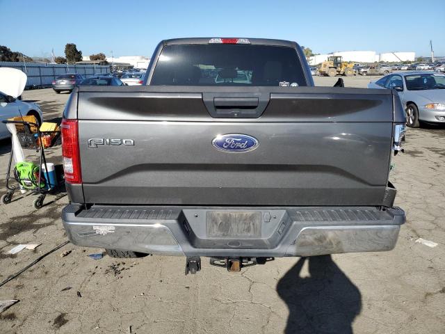 1FTEW1EG7GKD01816 - 2016 FORD F150 SUPERCREW GRAY photo 6