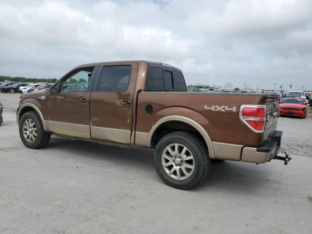 1FTFW1EF5BKD19705 - 2011 FORD F150 SUPERCREW BROWN photo 2