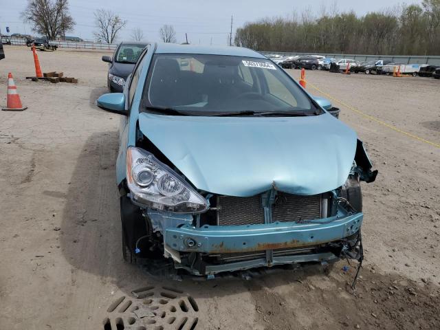 JTDKDTB37C1030827 - 2012 TOYOTA PRIUS C BLUE photo 5