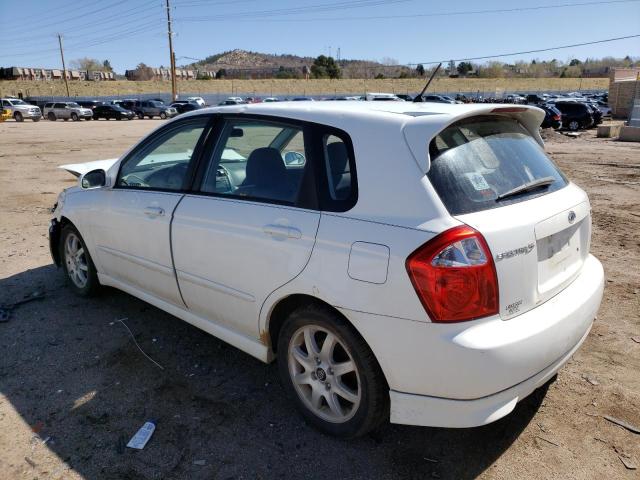 KNAFE162655106339 - 2005 KIA SPECTRA5 WHITE photo 2