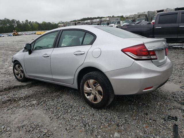 19XFB2F58DE230594 - 2013 HONDA CIVIC LX SILVER photo 2