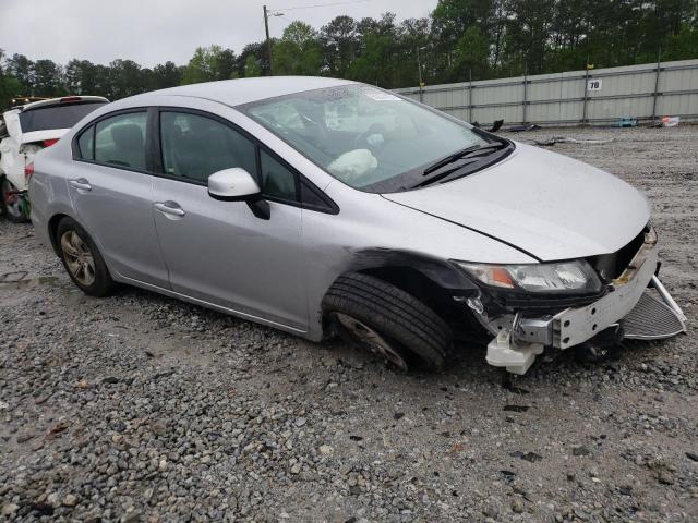 19XFB2F58DE230594 - 2013 HONDA CIVIC LX SILVER photo 4