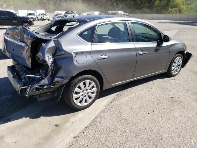 3N1AB7AP2FL651115 - 2015 NISSAN SENTRA S GRAY photo 3