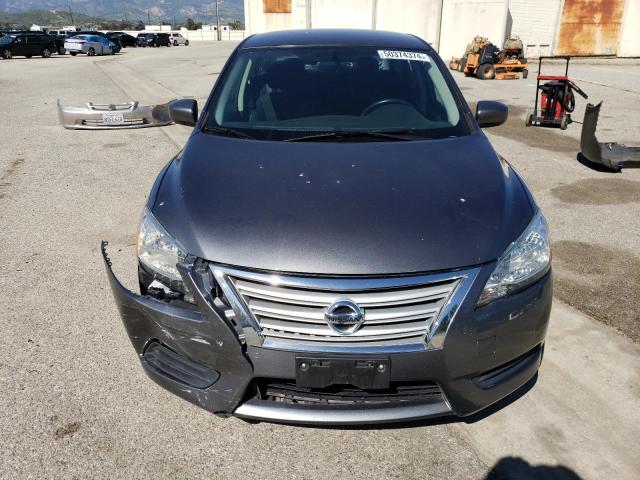 3N1AB7AP2FL651115 - 2015 NISSAN SENTRA S GRAY photo 5