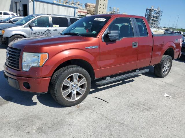 1FTEX1CM7EKE46504 - 2014 FORD F150 SUPER CAB RED photo 1