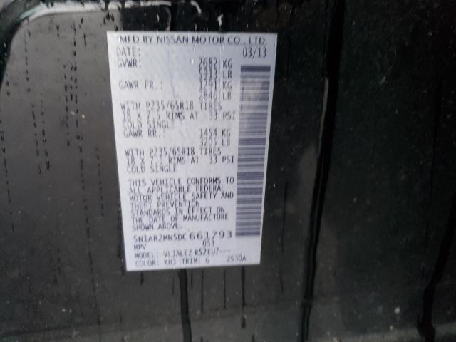 5N1AR2MN5DC661793 - 2013 NISSAN PATHFINDER S Qara foto 12