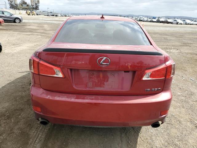 JTHBF5C24B5147749 - 2011 LEXUS IS 250 RED photo 6