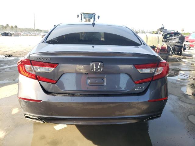 1HGCV2F93KA021407 - 2019 HONDA ACCORD TOURING GRAY photo 6