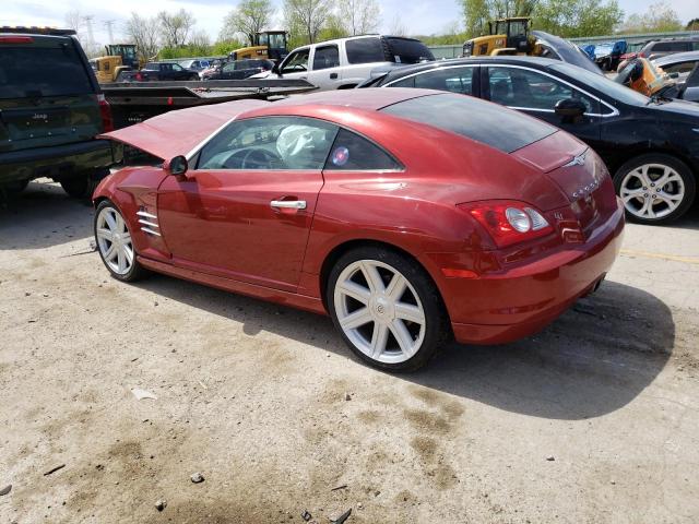 1C3AN69L14X018305 - 2004 CHRYSLER CROSSFIRE LIMITED RED photo 2