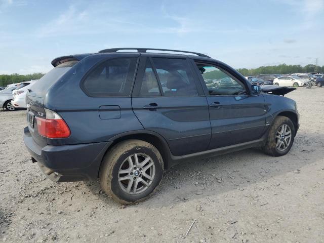 5UXFA13516LY37592 - 2006 BMW X5 3.0I BLUE photo 3