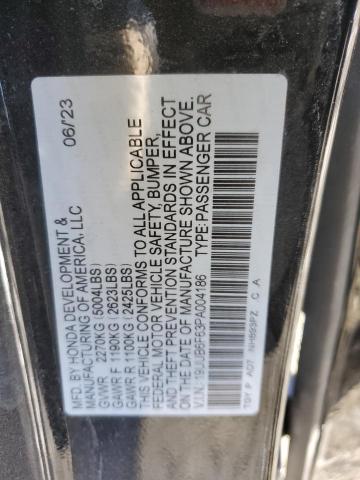 19UUB6F63PA004186 - 2023 ACURA TLX ADVANCE BLACK photo 12
