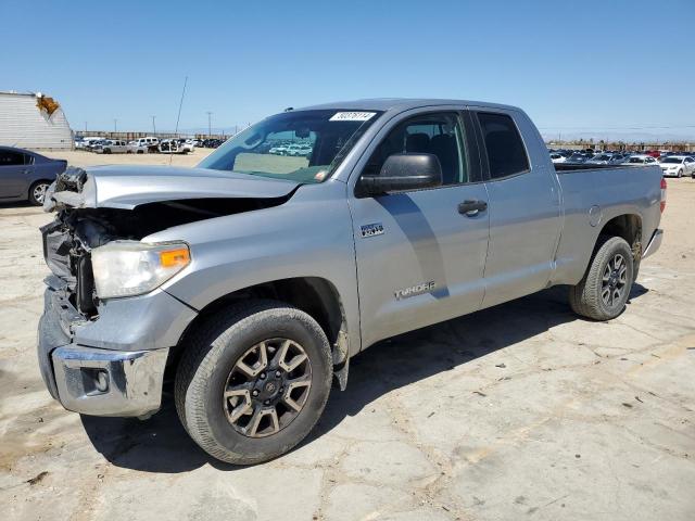 5TFRY5F18EX155133 - 2014 TOYOTA TUNDRA DOUBLE CAB SR/SR5 SILVER photo 1
