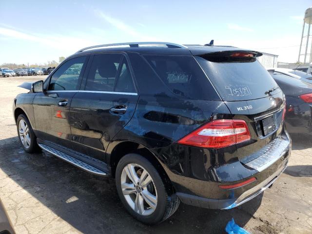 4JGDA5HB7FA584865 - 2015 MERCEDES-BENZ ML 350 4MATIC BLACK photo 2