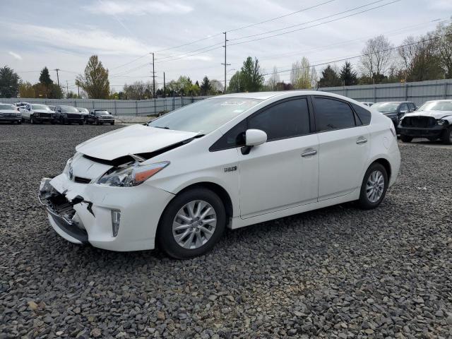 JTDKN3DPXE3055080 - 2014 TOYOTA PRIUS PLUG WHITE photo 1