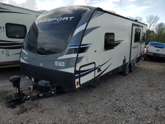 4YDT25220KK414242 - 2019 PASSPORT TRAVELTRLR WHITE photo 2