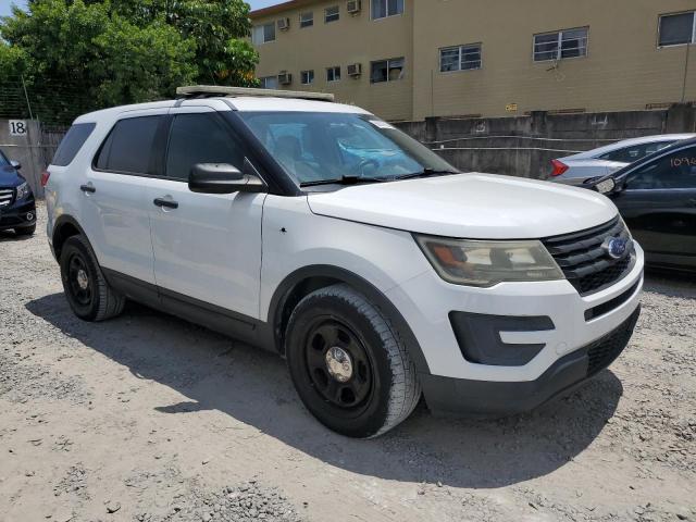 1FM5K8AR1HGD06781 - 2017 FORD EXPLORER POLICE INTERCEPTOR WHITE photo 4