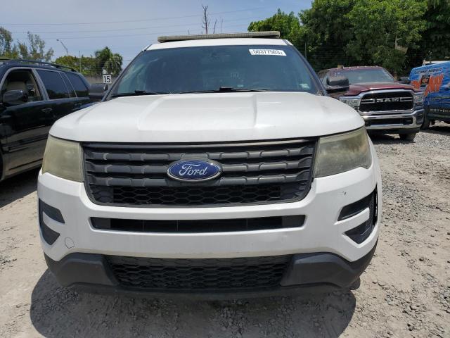 1FM5K8AR1HGD06781 - 2017 FORD EXPLORER POLICE INTERCEPTOR WHITE photo 5