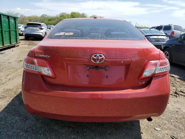 4T4BF3EK6BR204947 - 2011 TOYOTA CAMRY BASE RED photo 6