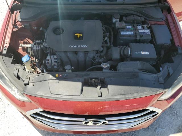 5NPD84LF9HH007593 - 2017 HYUNDAI ELANTRA SE RED photo 11