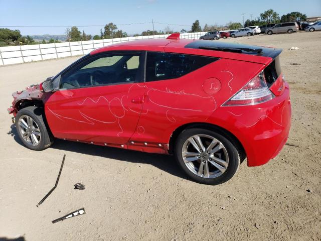 JHMZF1D61DS001001 - 2013 HONDA CR-Z EX RED photo 2