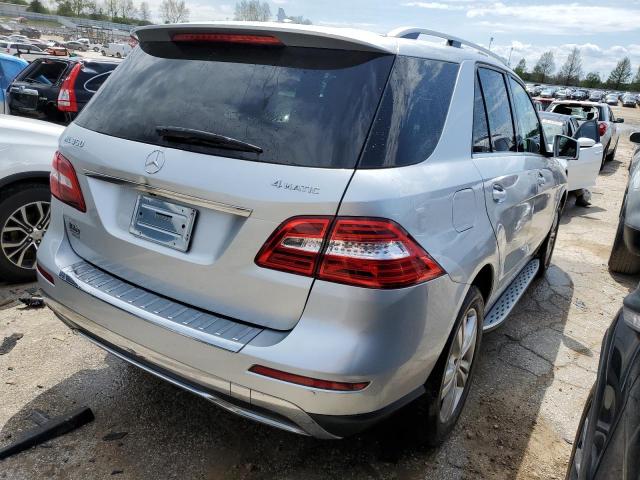 4JGDA5HBXCA075817 - 2012 MERCEDES-BENZ ML 350 4MATIC SILVER photo 3