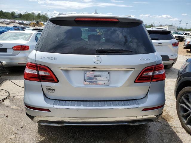 4JGDA5HBXCA075817 - 2012 MERCEDES-BENZ ML 350 4MATIC SILVER photo 6
