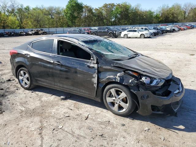 5NPDH4AE6CH141643 - 2012 HYUNDAI ELANTRA GLS BLACK photo 4