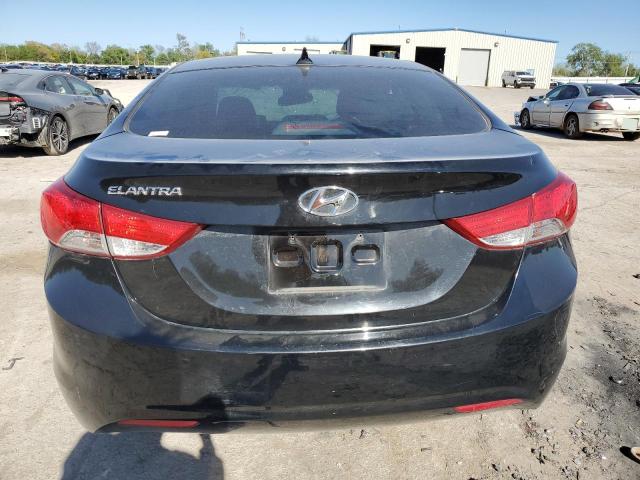 5NPDH4AE6CH141643 - 2012 HYUNDAI ELANTRA GLS BLACK photo 6